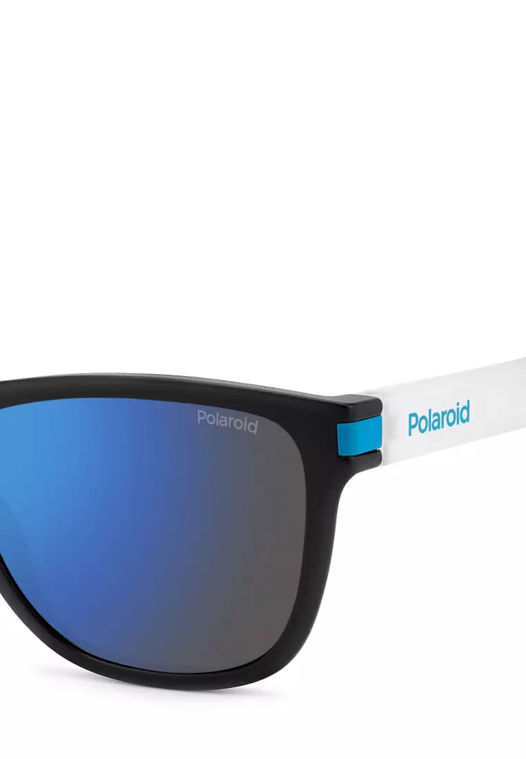 Polaroid Sunglasses PLD 2138/S-0VK-5X, Rectangular Shape with Matte Black Blue color
