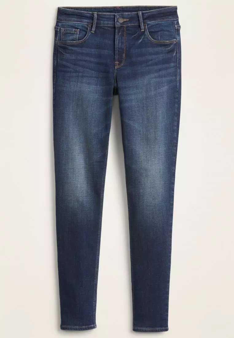 Mid-Rise Rockstar Super Skinny Jeans For Women