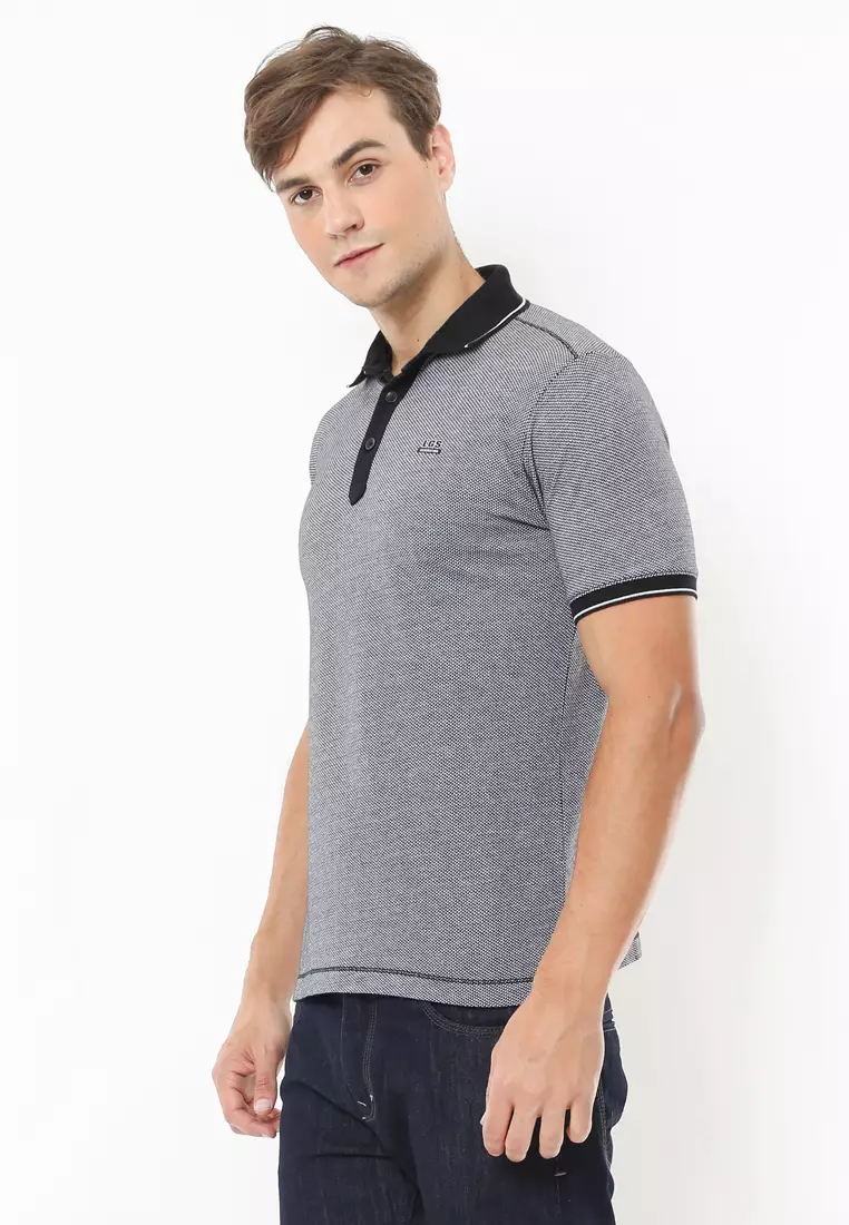 LGS - Kaos Polo Pria - Motif Polos - Katun Premium - Warna Abu Muda - JTS.324.M2507F.01.C