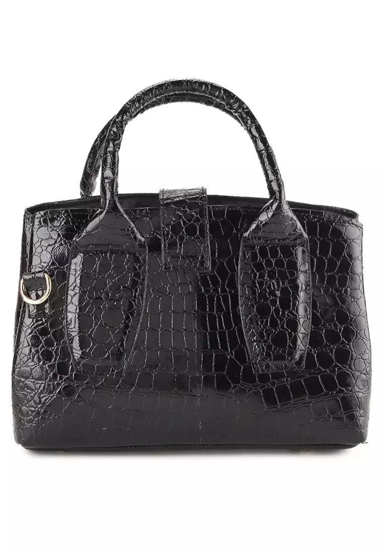 Croco Handbag X Juwita Pouch