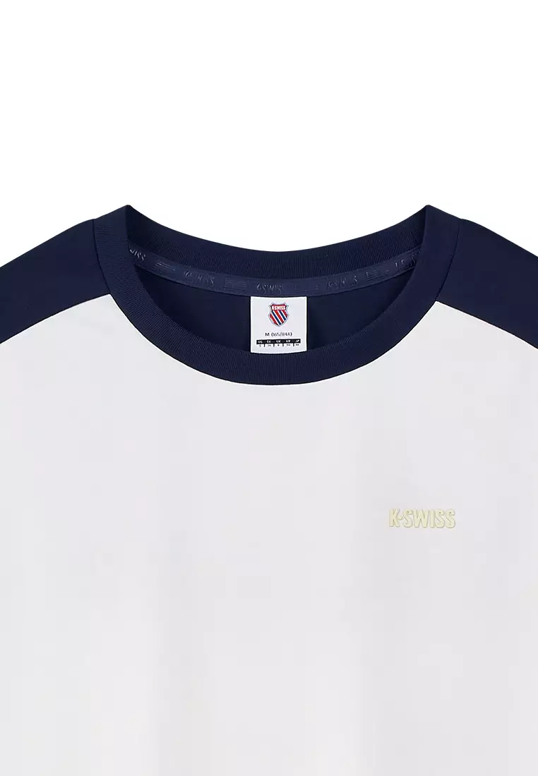女裝 K-SWISS LOGO 拼色落肩T裇
