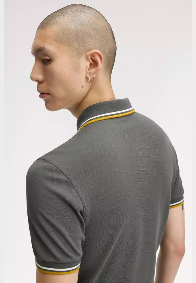 Buy FRED PERRY Fred Perry M3600 The Twin Tipped Fred Perry Shirt (Field ...