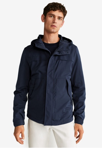 Buy Mango Man Raincoat Hooded Jacket Online Zalora Philippines