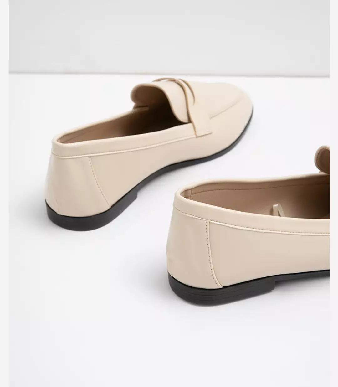 Sappun Pommier basic loafers & bloafers Ivory (2cm)