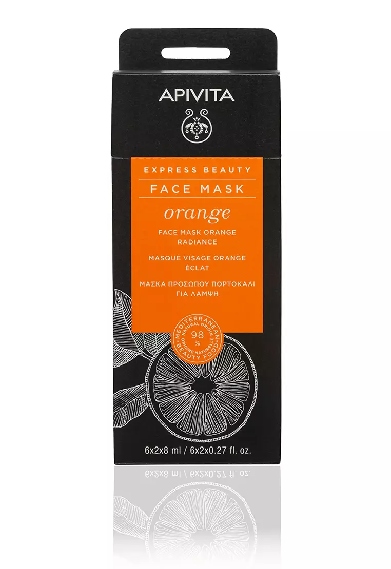 Apivita Express Beauty Face Mask Orange Radiance (8ml x 12packs