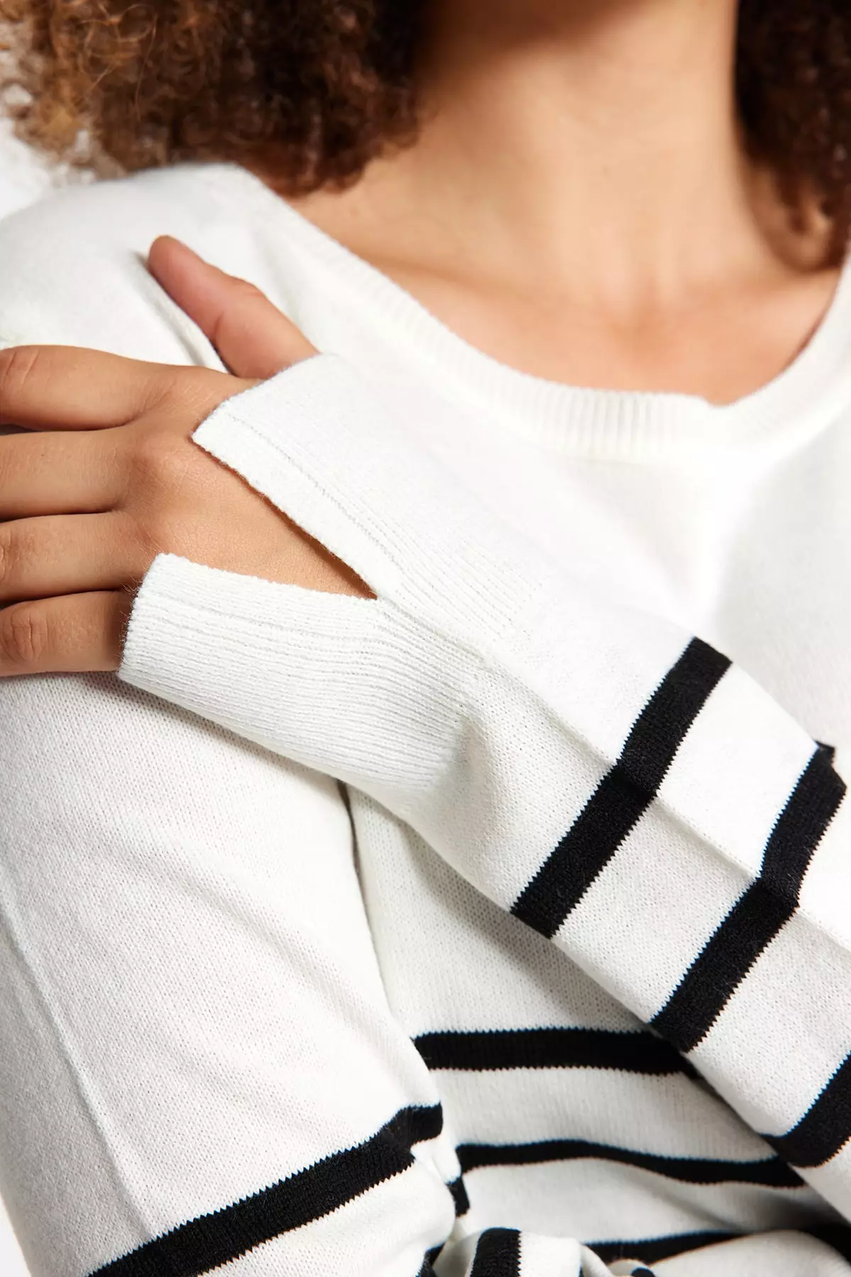 Striped Knitwear Sweater