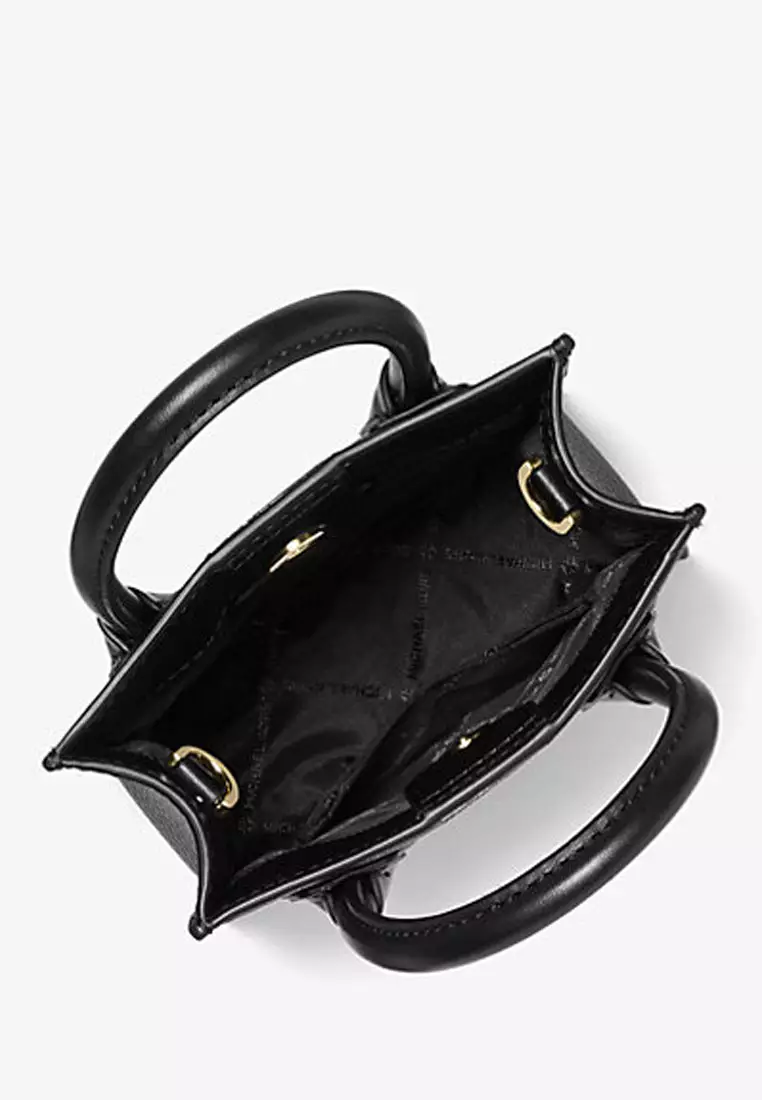 Mercer Extra-Small Logo and Leather Crossbody Bag