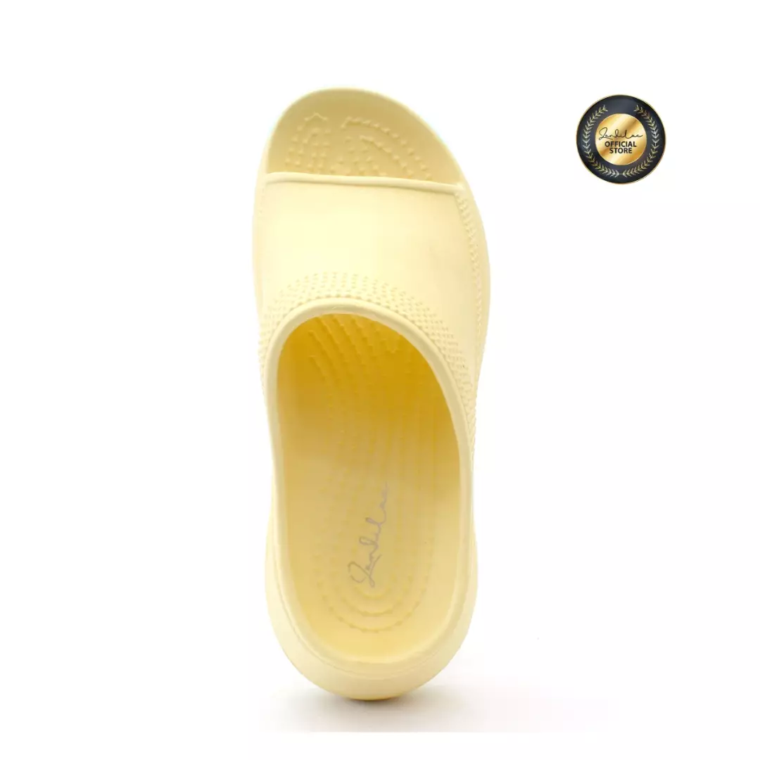 ZANDILAC - SANDAL WANITA DEWASA CH220468WD - KREM wedges full karet