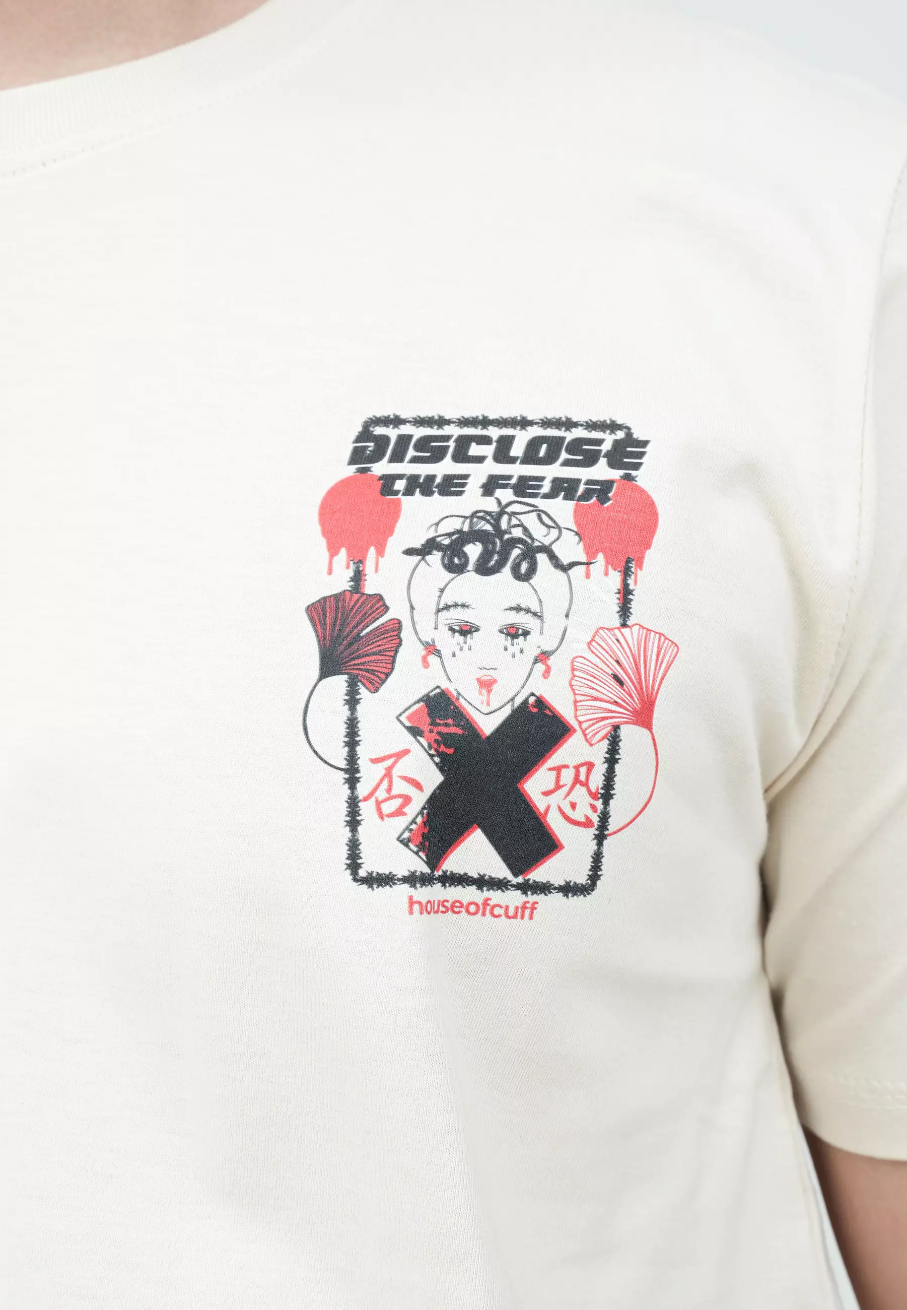 Houseofcuff T-shirt Kaos Krem Motif Disclose Tersedia Size S - 4XL