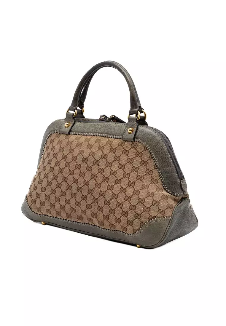 Pre-Loved Gucci Gg Canvas New Pelham Handbag