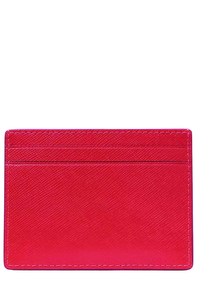 Madison Small Slim Card Holder in Ruby Red KI368