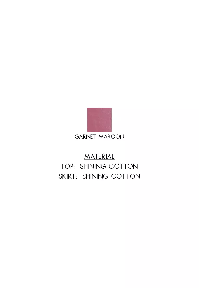 AMELIA KURUNG MODEN GARNET MAROON