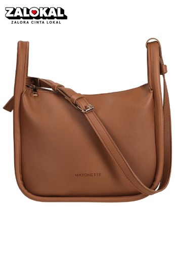 Jual Mayonette Mayonette Ciel Sling Bag Tas Selempang Wanita Korean Style Fashion Wanita Terbaru 2021 Brown Original Zalora Indonesia