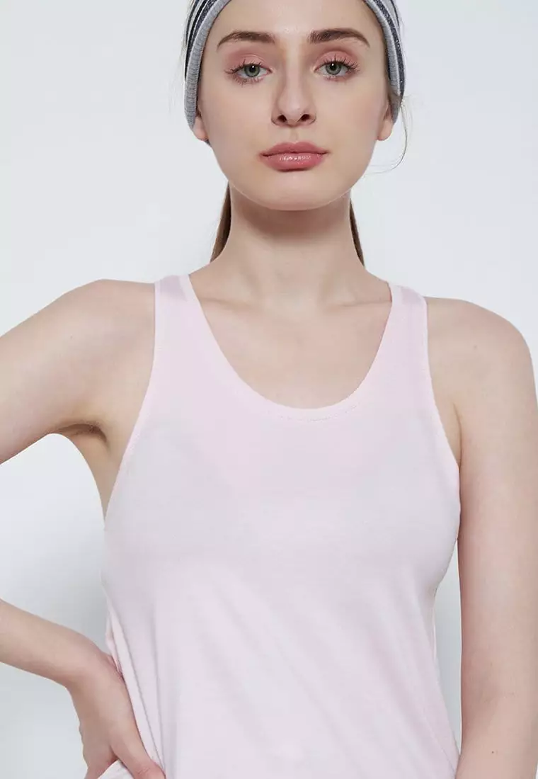 LSC03 YBC yoga sleeveless polos Td Active light pink