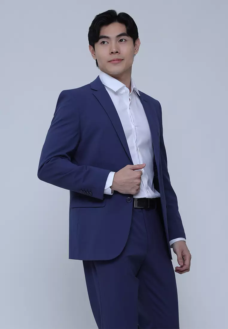 Basic Formal Suit Jacket with Stretch