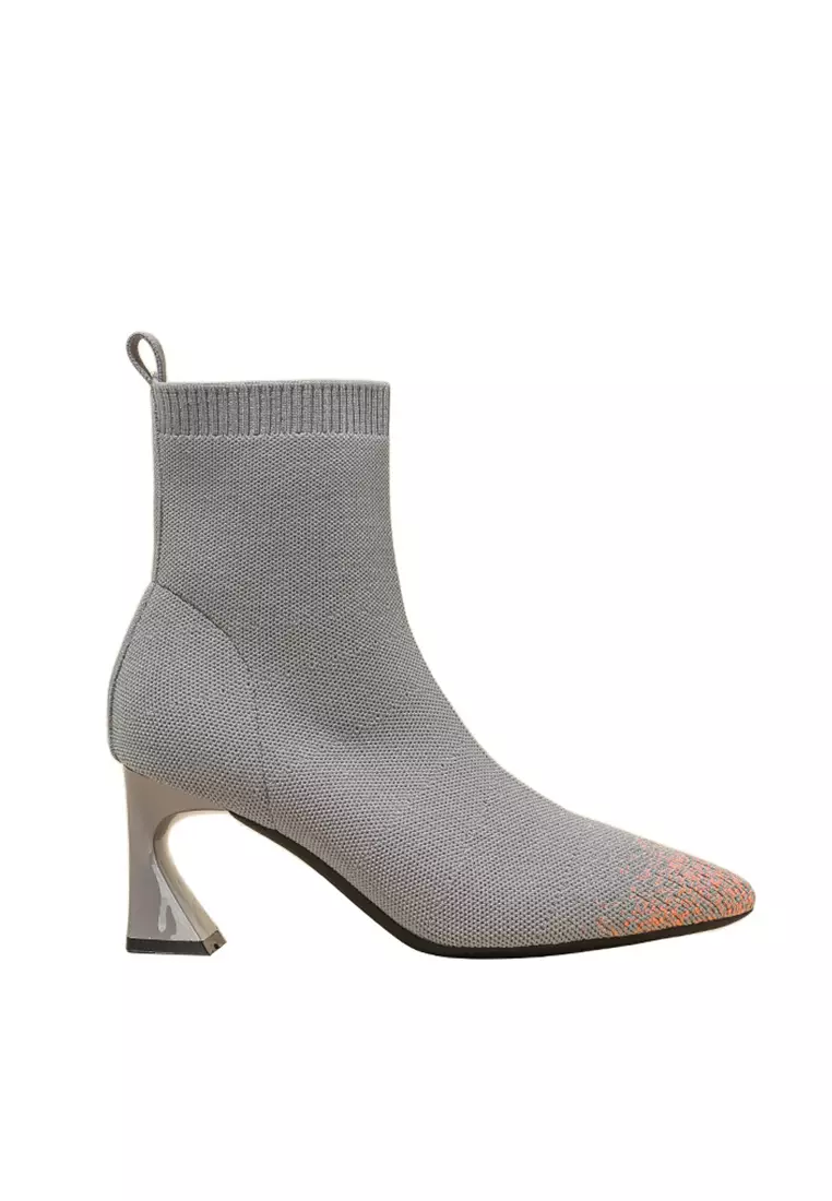 Discount on Twenty Eight Shoes  shoes - SKU: 7cm Flyknit Skinny Ankle Boots Tj719
