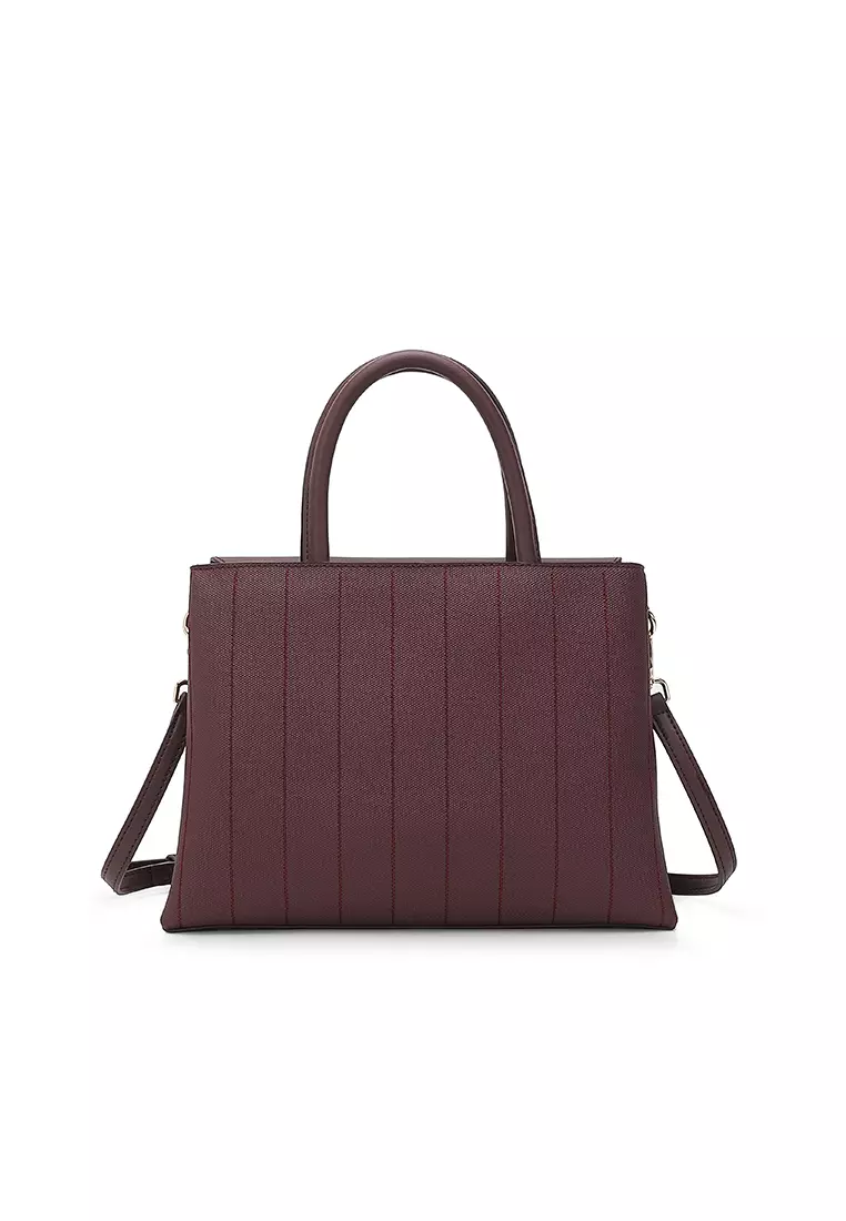 Women's Top Handle Bag / Sling Bag / Crossbody Bag / Shoulder Bag (Tas Tangan / Tas Selempang / Tas Bahu) - Merah