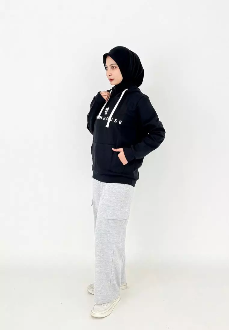 Sweater Hoodie - Hitam
