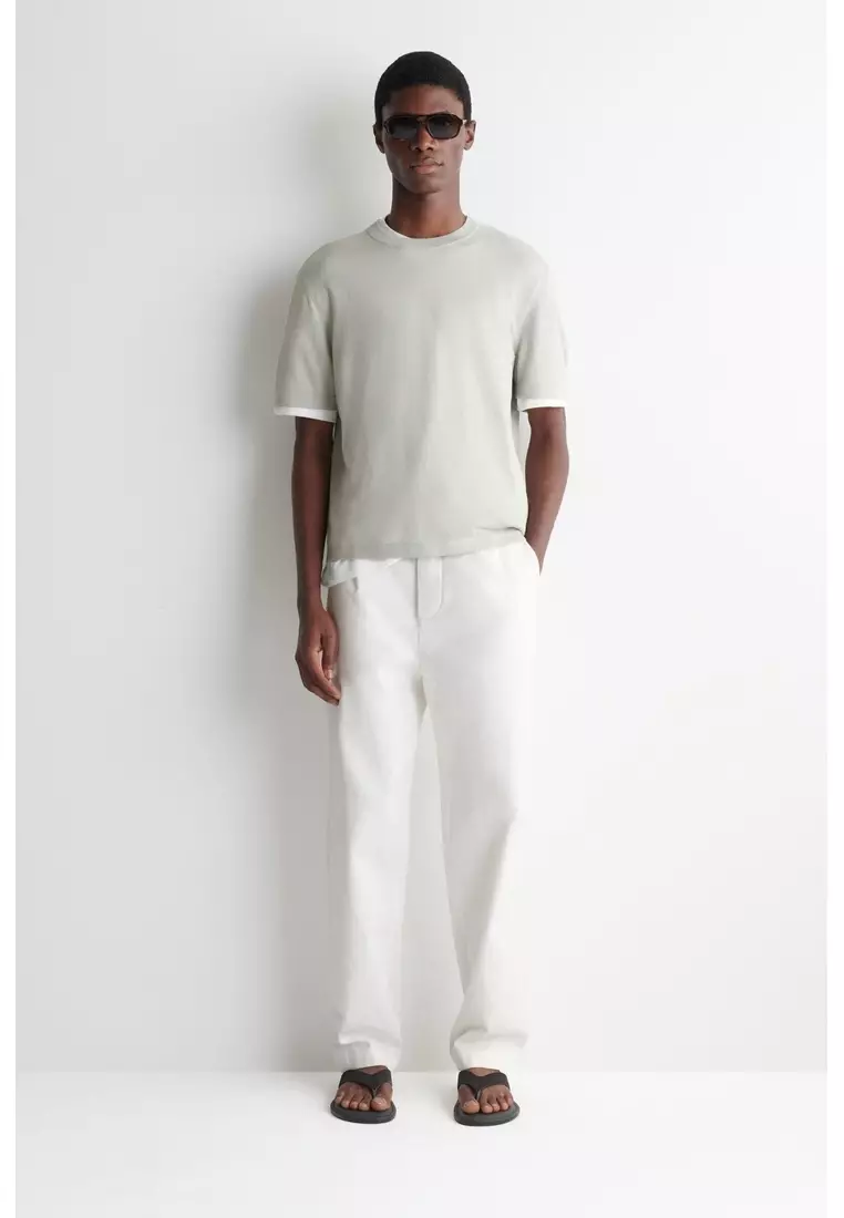 KNITTED LINEN T-SHIRT