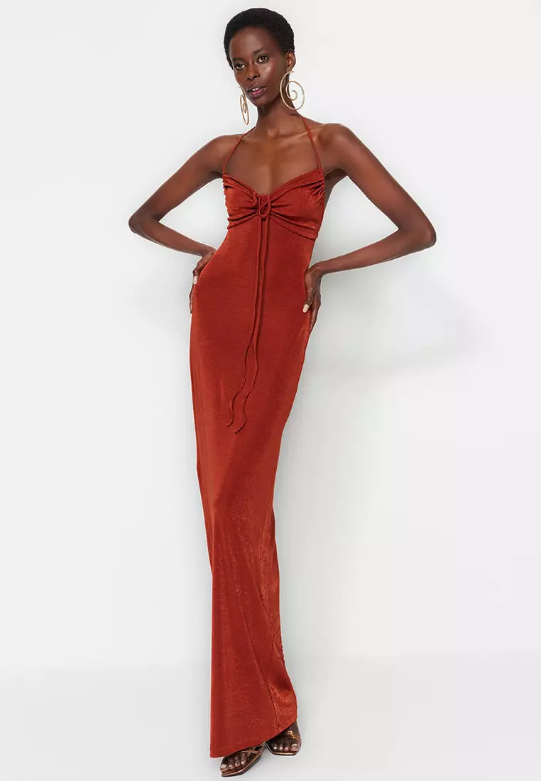 Trendyol Fitted Knitted Evening Dress 2024 Buy Trendyol Online