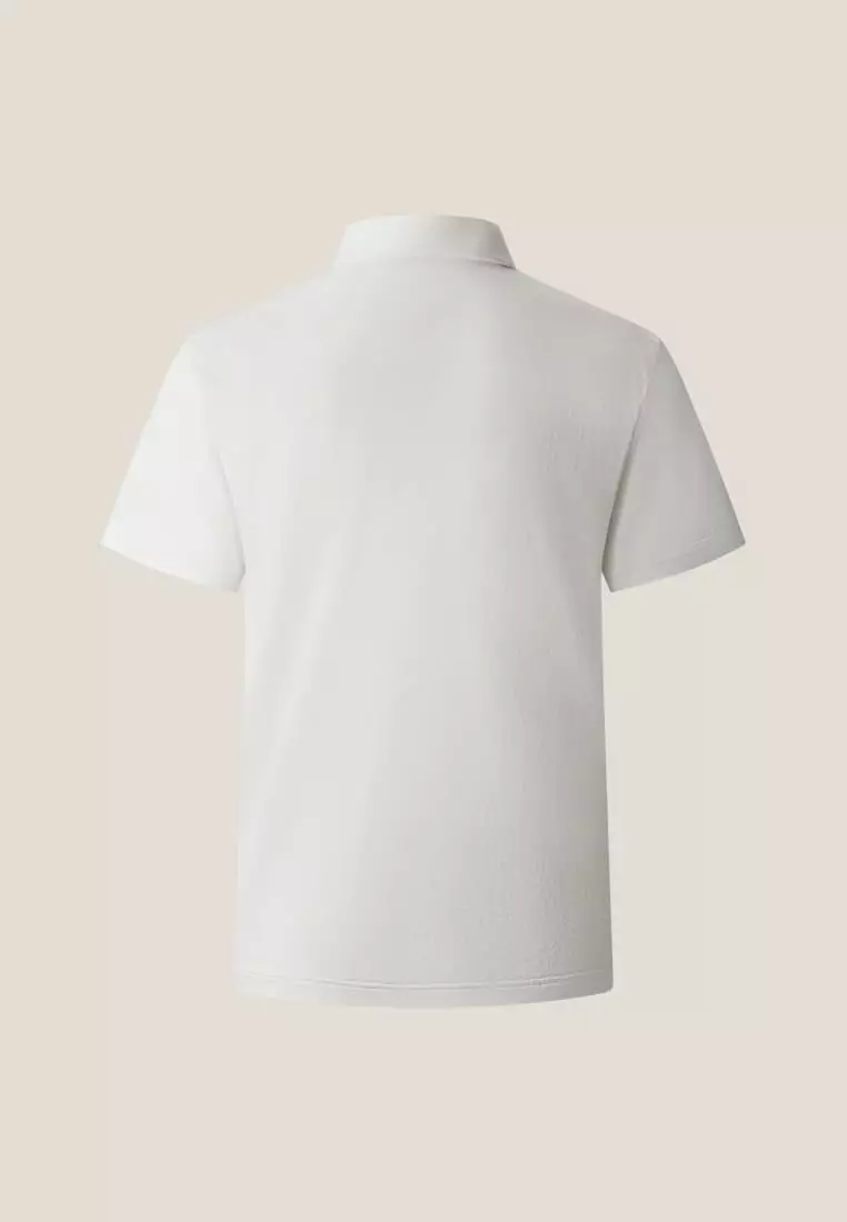 G2000 Easy Care Silk Linen Smart Fit Twill Short Sleeve Polo Tee