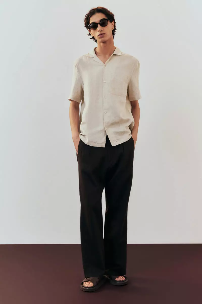 Regular Fit Linen resort shirt