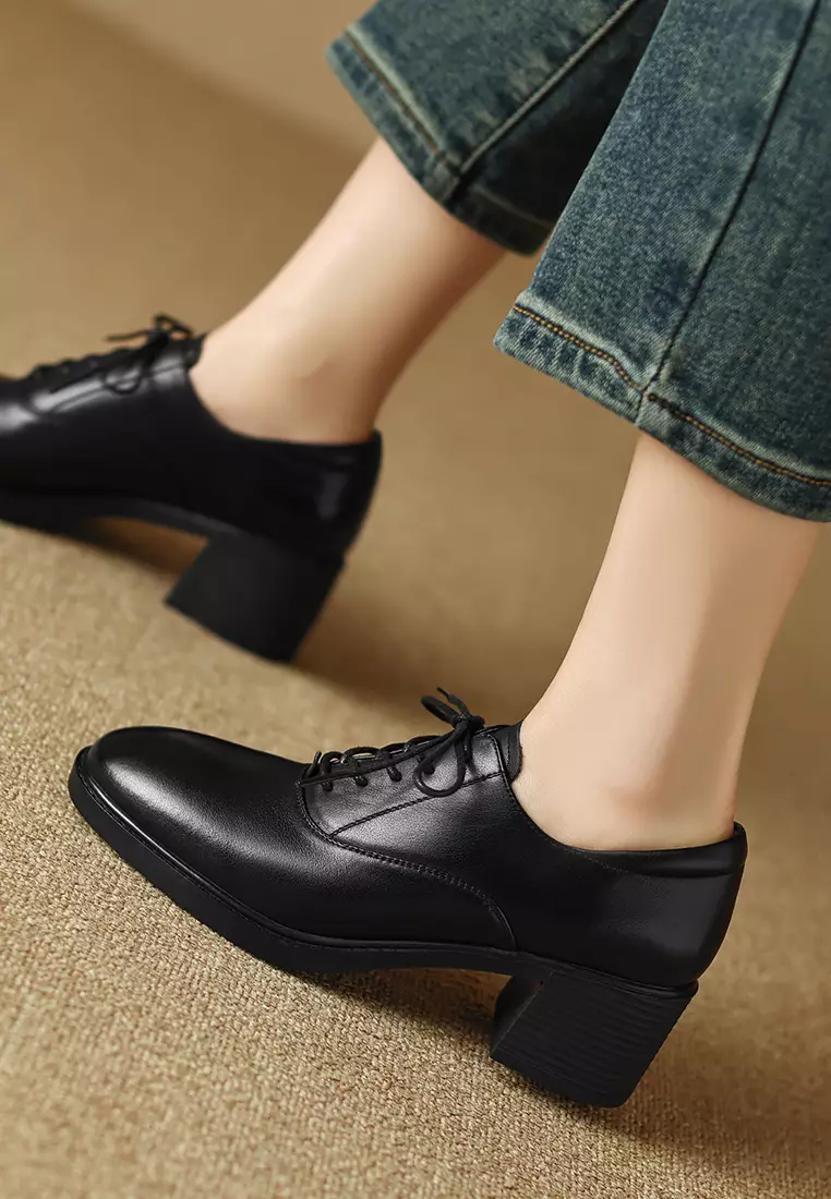 Buy Twenty Eight Shoes 5CM Grain Leather Oxford Shoes AA18030