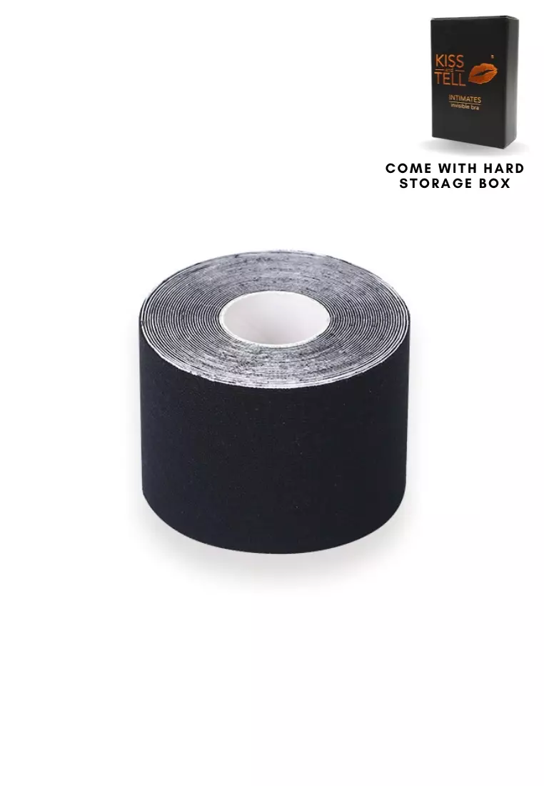 Premium 5cm Body Tape Invisible Breast Lifting and Sports Muscle Tape Roll Waterproof in Black