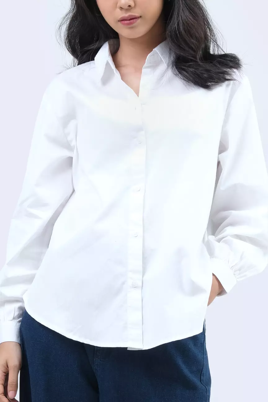 Kemeja Wanita Estheria Offwhite