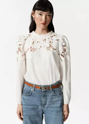 Buy & Other Stories Embroidered Puff-Sleeve Blouse 2026 Online