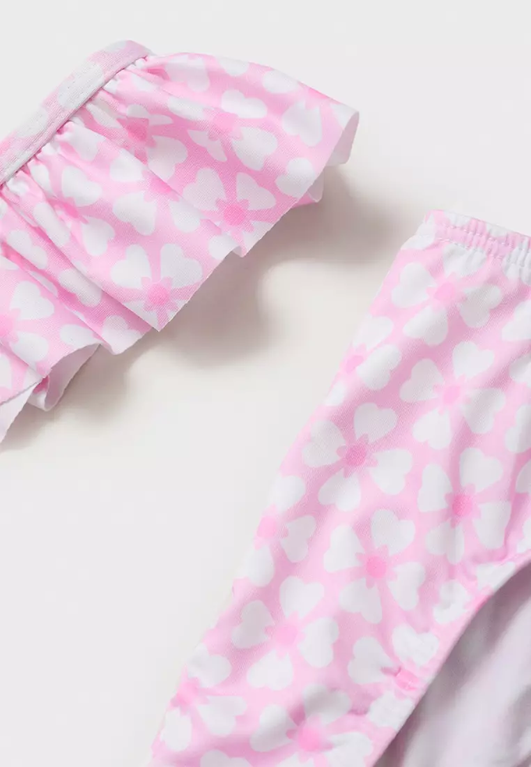 Floral Bikini with Ruffles