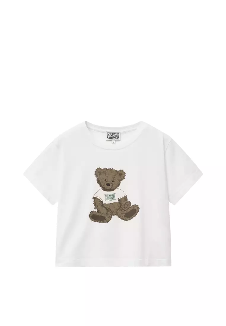 Jual Marithe + Francois Girbaud W Doodle Bear Crop Tee