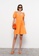 LC WAIKIKI orange Balloon Sleeve Poplin Mini Dress F779CAAFEA7D57GS_5
