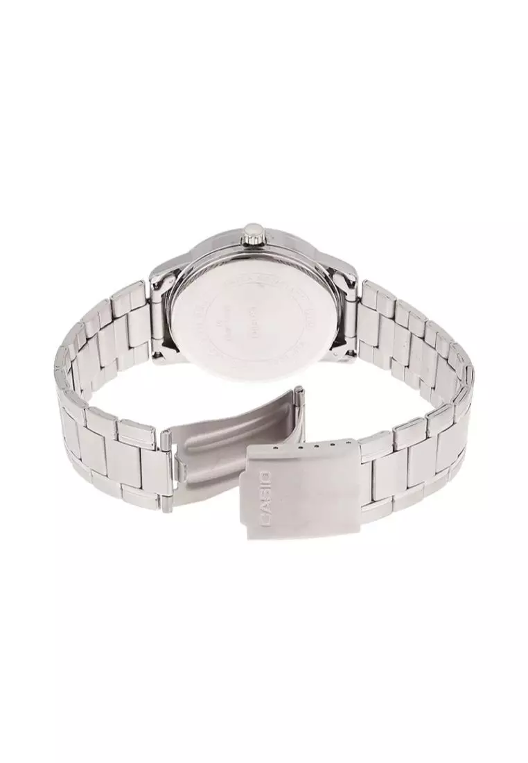 Men's Analog MTP-V002D-1B Stainless Steel Band Casual Watch