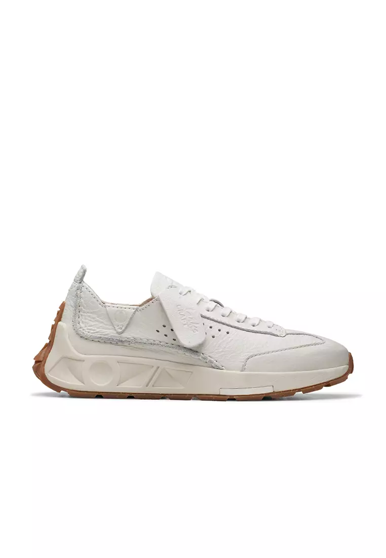 Buy CLARKS Womens Craft Sneakers Off White Leather 2025