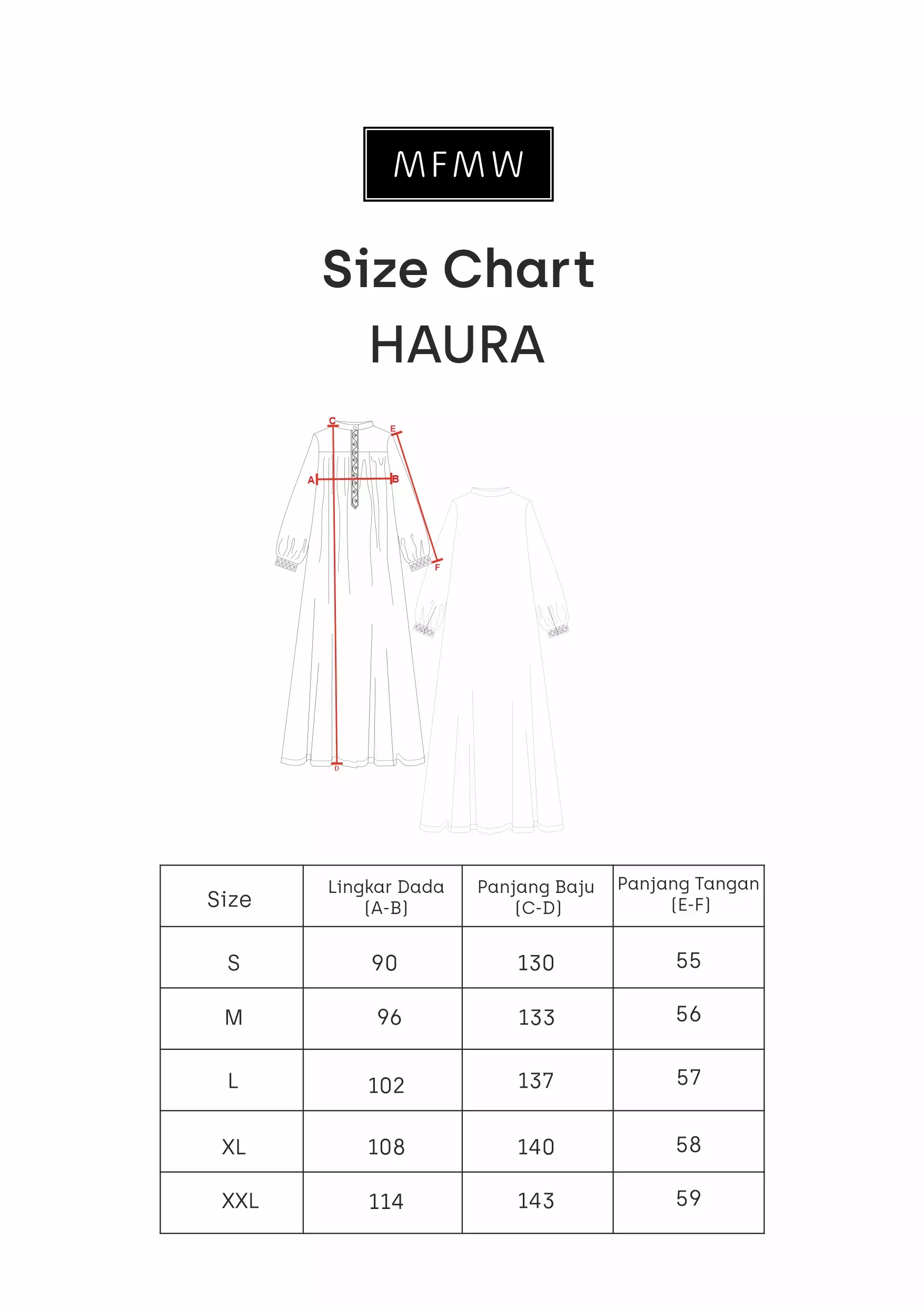 MFMW Haura Dress Gamis Faded Denim