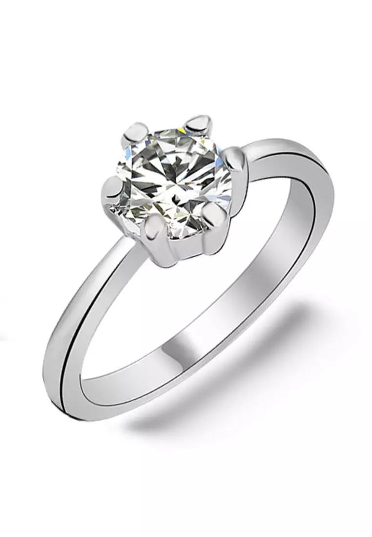 KRYSTAL COUTURE Solitaire Ring Crystal Embellished with SWAROVSKI® crystals