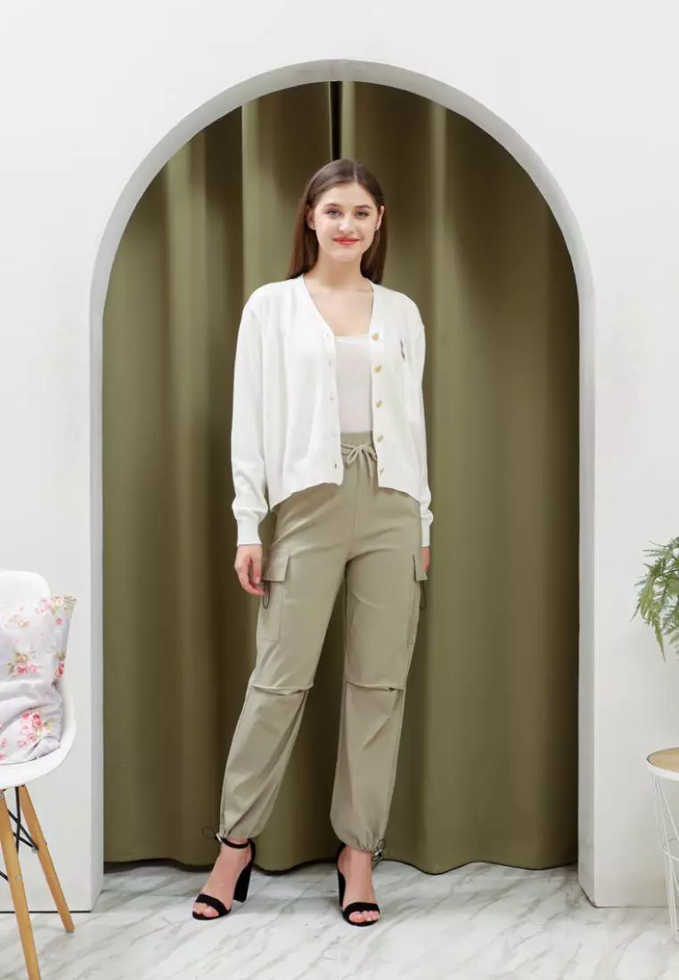 Bear Hugs Cardigan in White