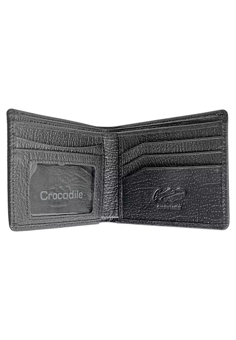 Crocodile H984BY Dompet Bi-fold Wallet Leather Kulit - Black