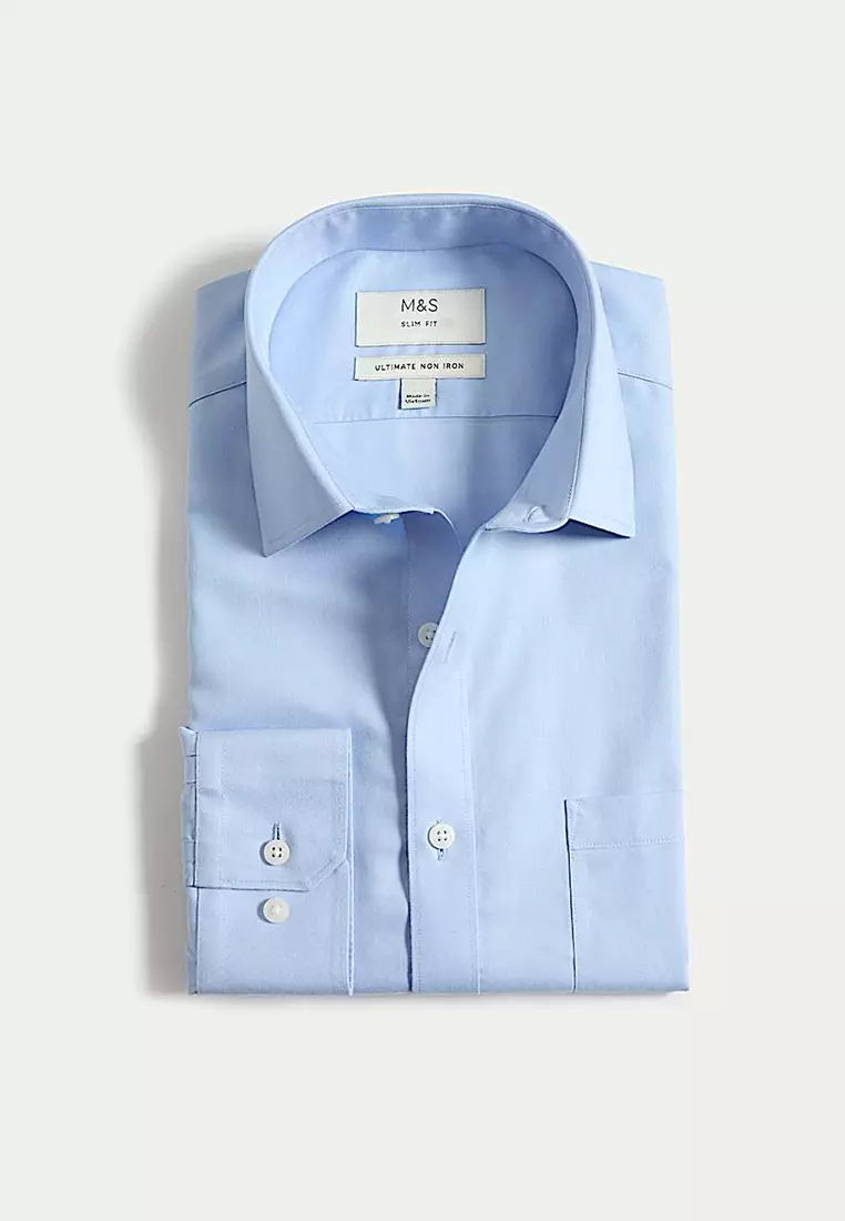 The Ultimate Slim Fit Non Iron Pure Cotton Shirt