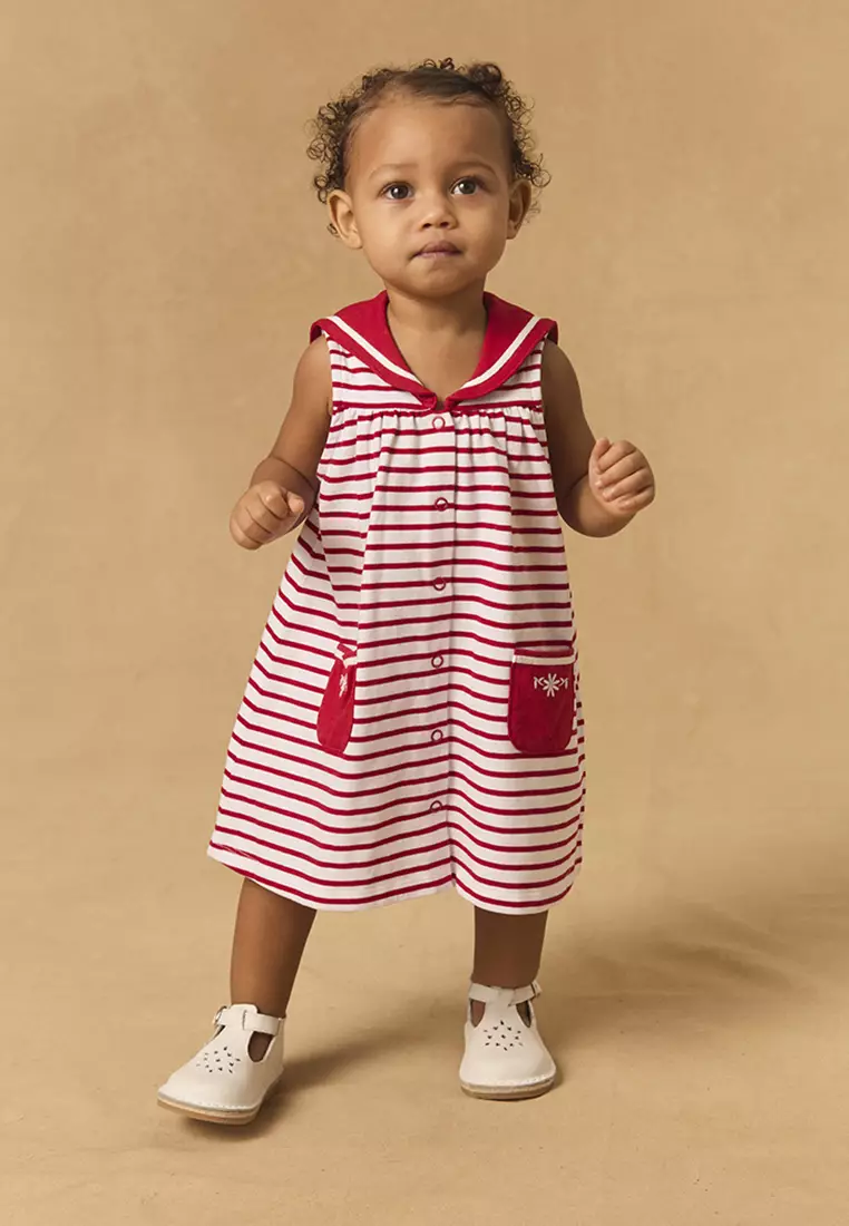 Red Striped Sailor Dress