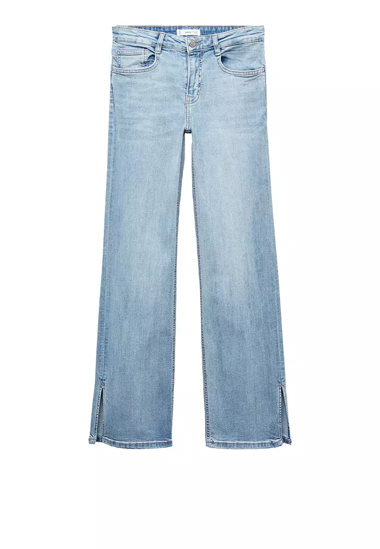 Flared Jeggings - Light denim blue - Kids