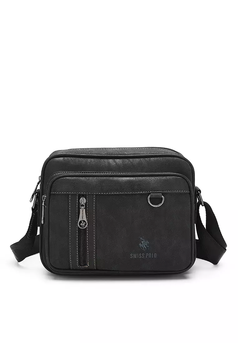 Buy Swiss Polo Men s Sling Bag Crossbody Bag Black 2024 Online