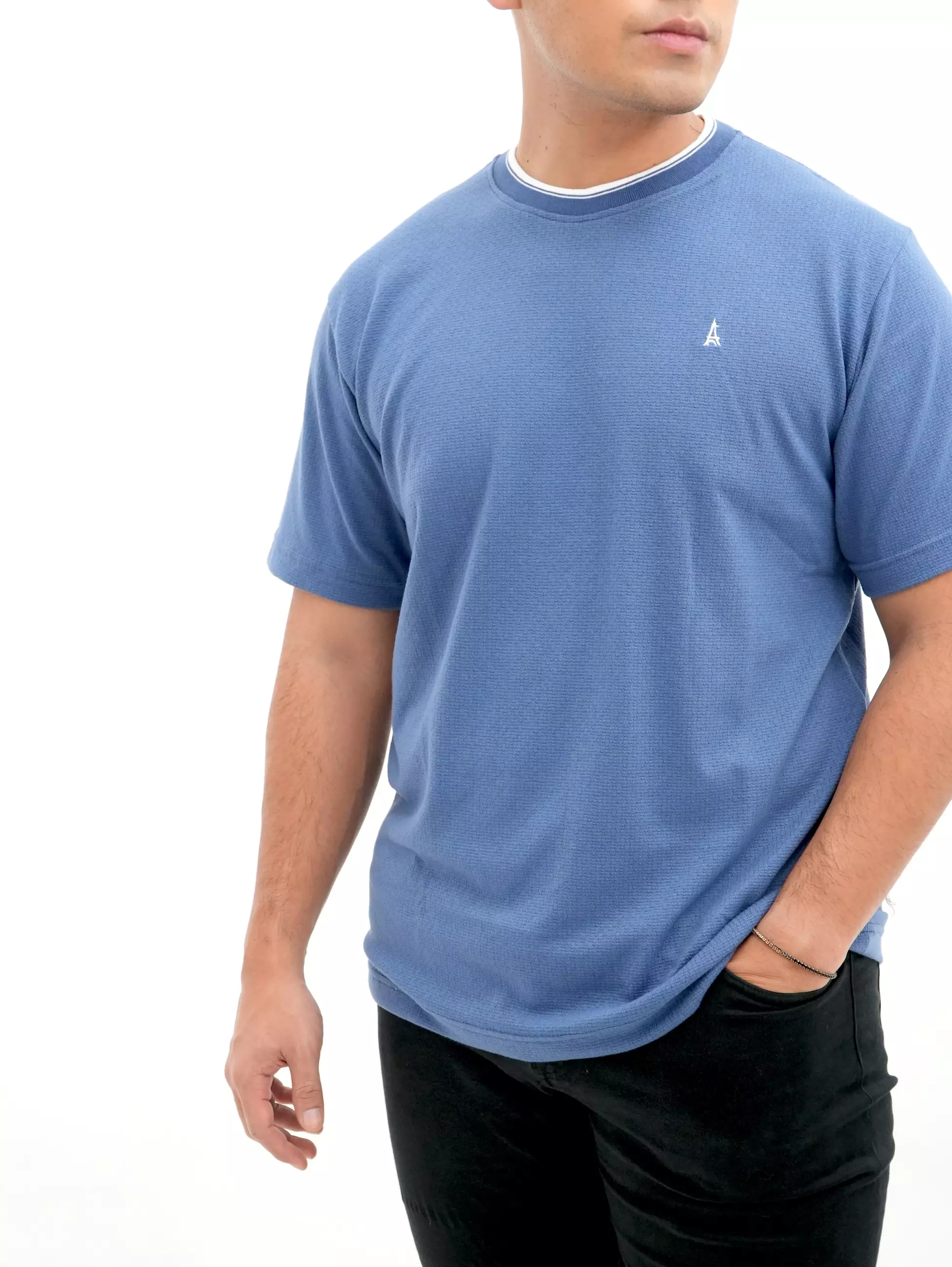 Kaos Oblong T-Shirt Biru 3456