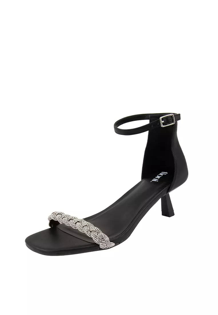 Fioni black online sandals