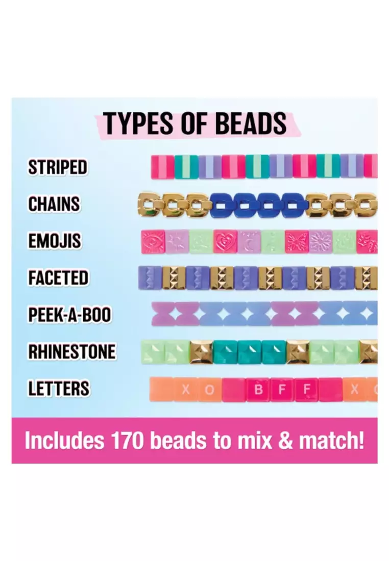 Buy Cool Maker Go Glam PopStyle Bracelet Maker, 170 Stylish Beads, 10  Bracelets, Storage, Friendship Bracelet-Making Kit, DIY Arts and Crafts  Kids' Toys for Girls 2024 Online
