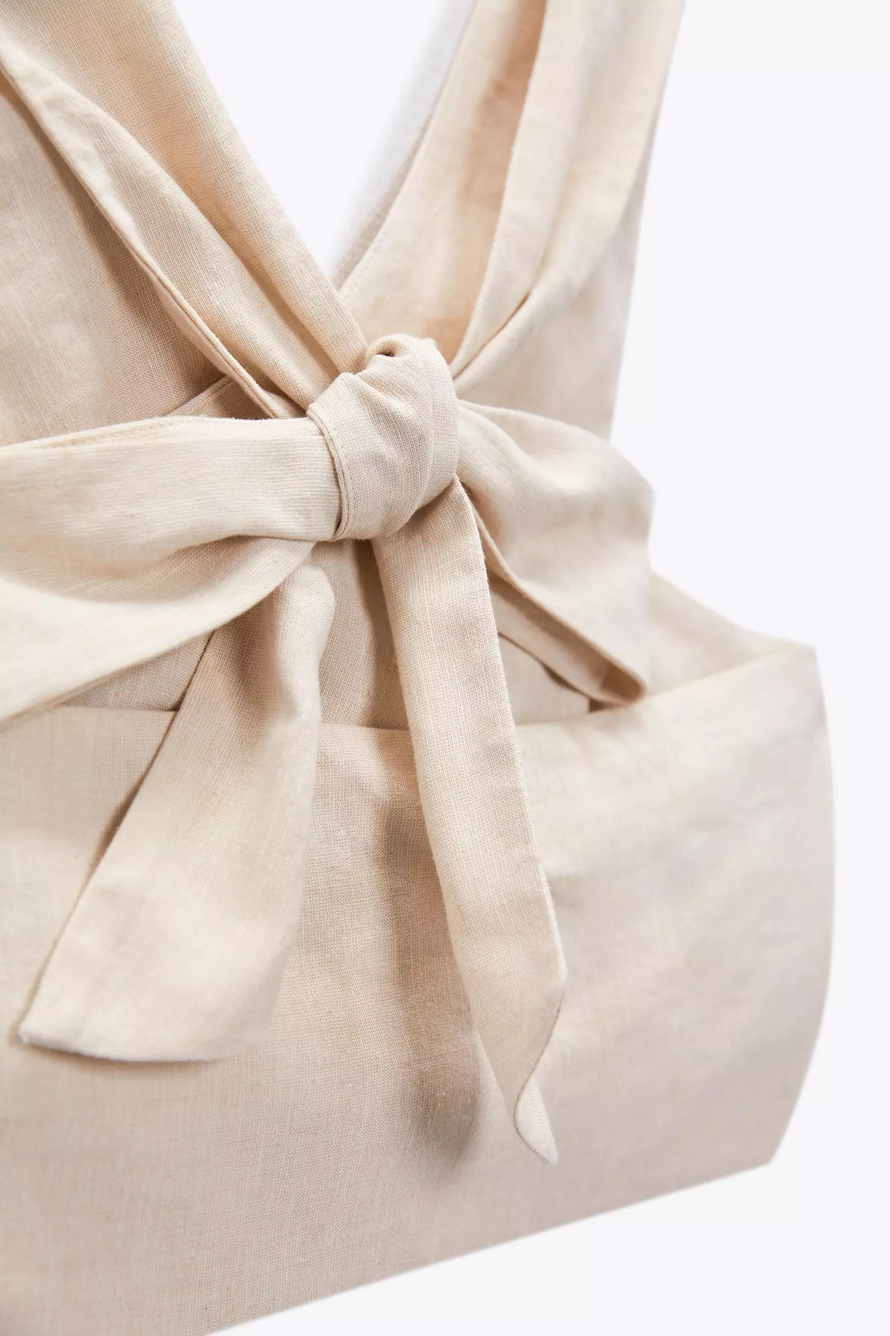 Twisted Linen Blend Top