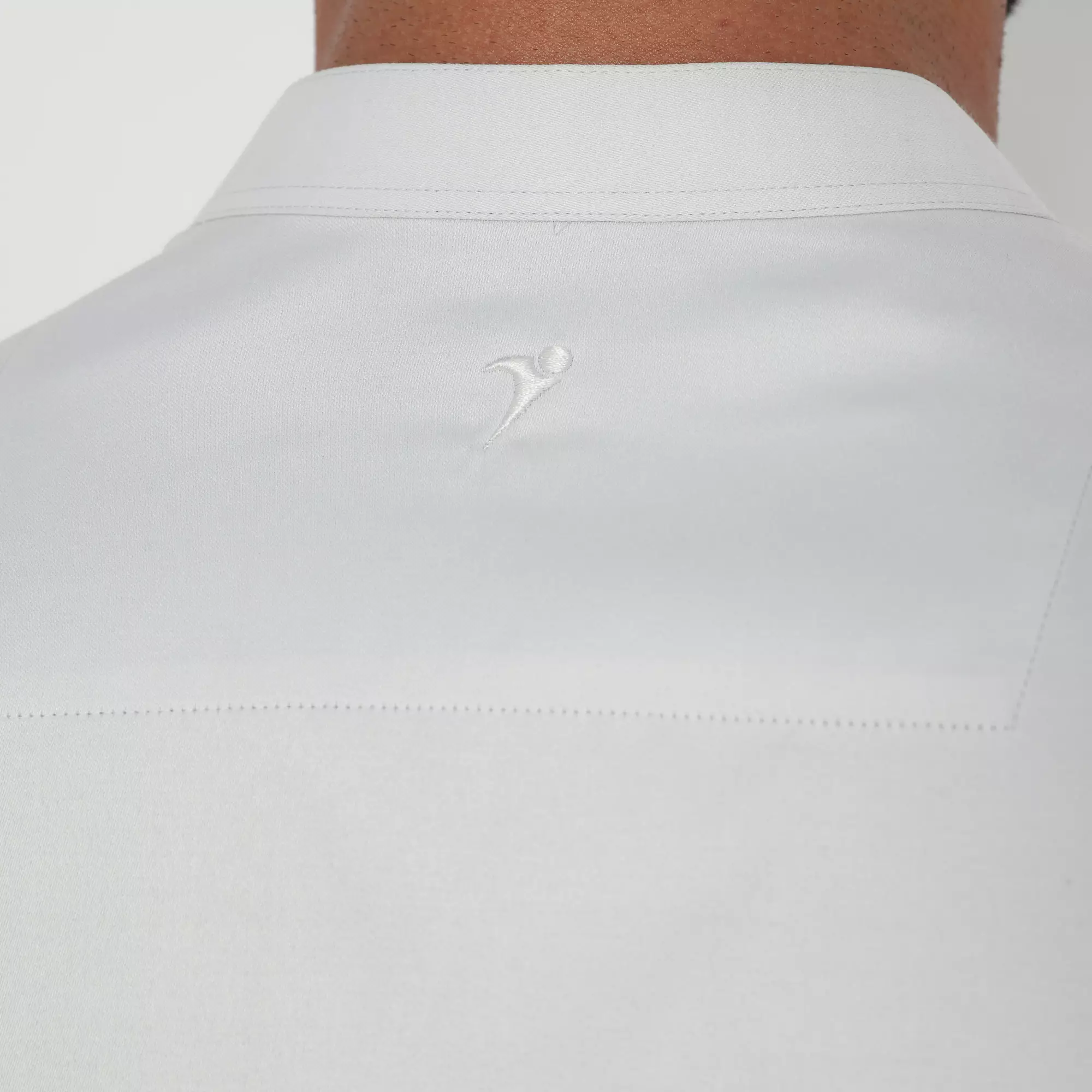 Jobb Abbas Baju Koko Pria Lengan Panjang Regular Fit Light Grey Warna Light Grey