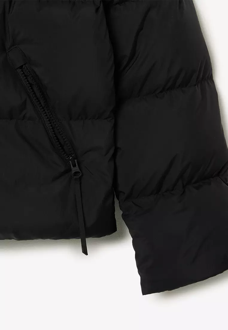 Padded Down Logo Jacket with Hood