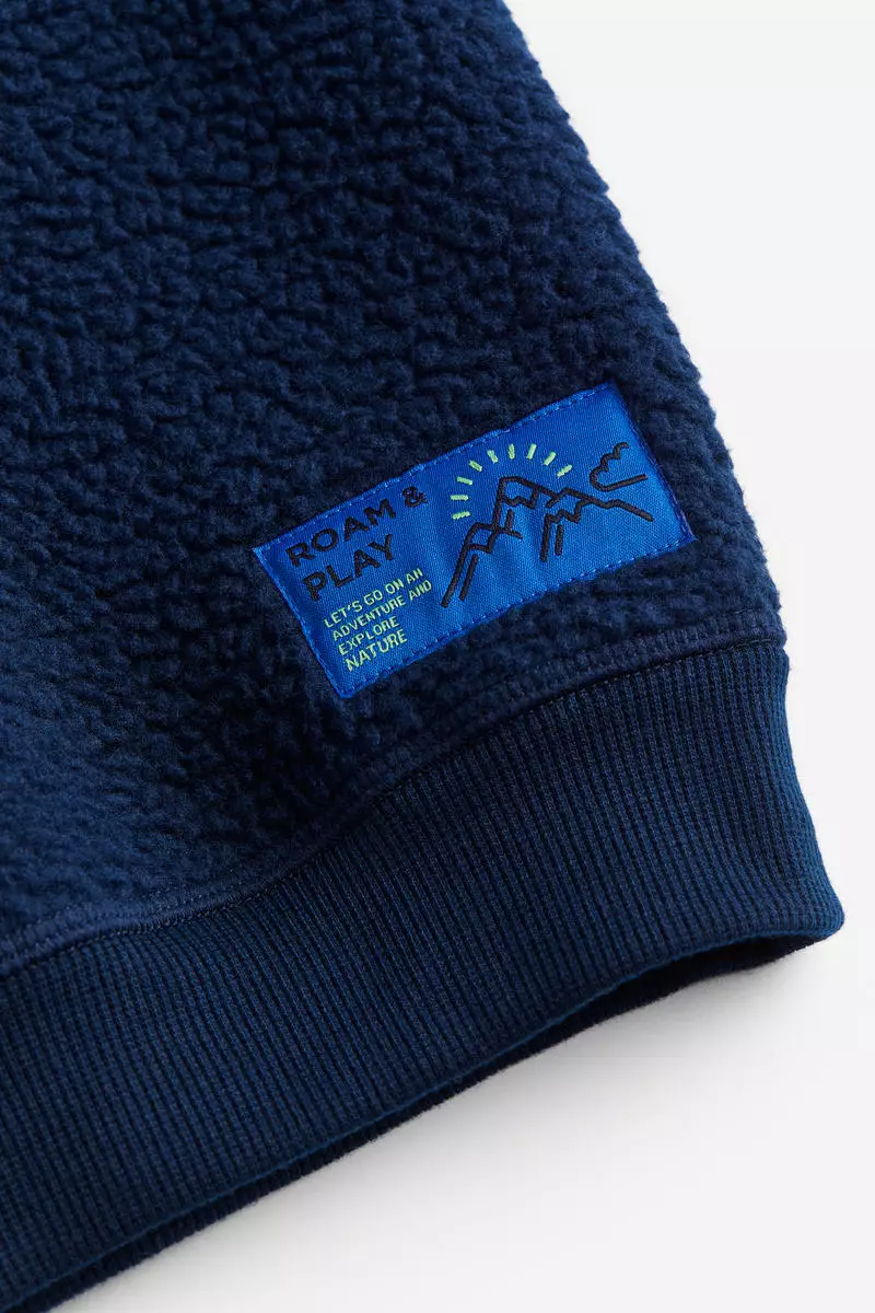 Oversized teddy sweatshirt